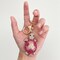 Wrapables Crystal Bling Key Chain Keyring Car Purse Handbag Pendant Charm, Pink Sea Turtle